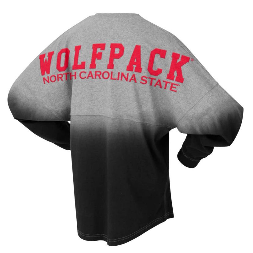 NCAA Unisex NC State Wolfpack Ombre Long Sleeve T-Shirt