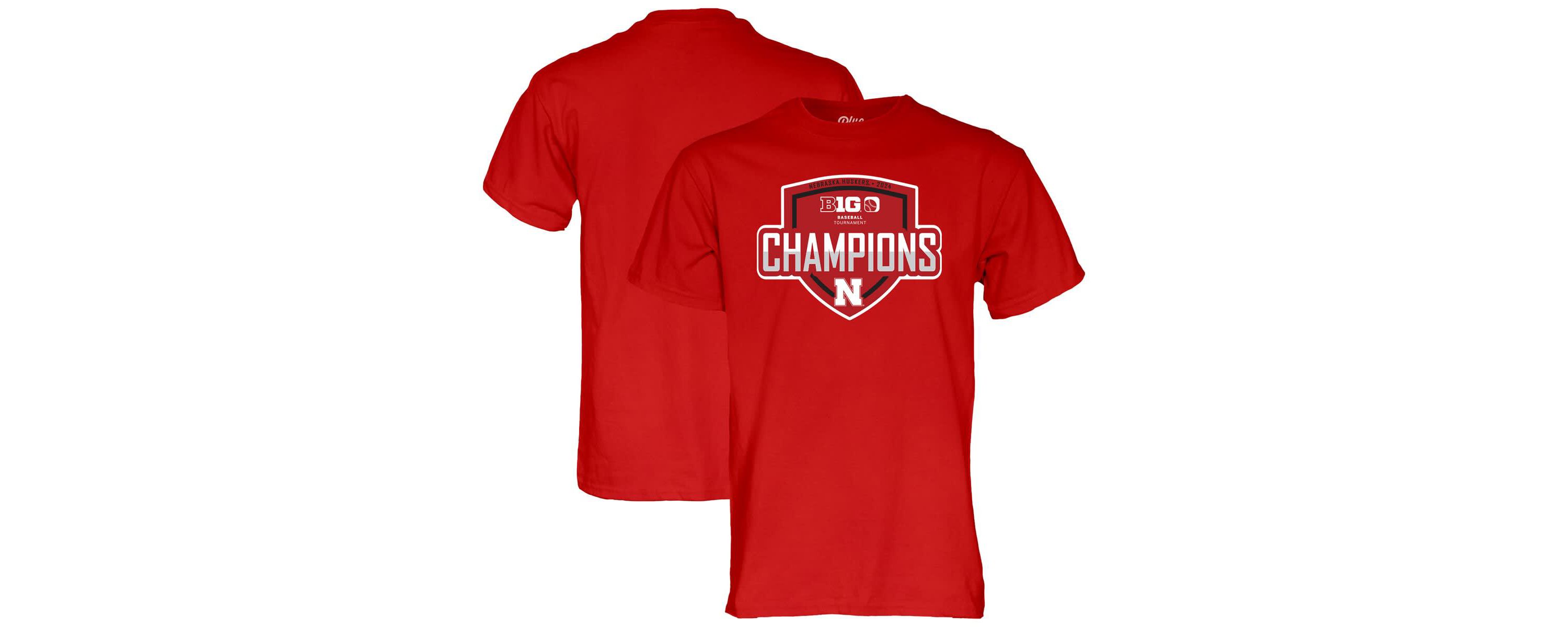 NCAA Nebraska Huskers 2024 Big 10 Baseball Conference Tournament s Locker Room T-Shirt
