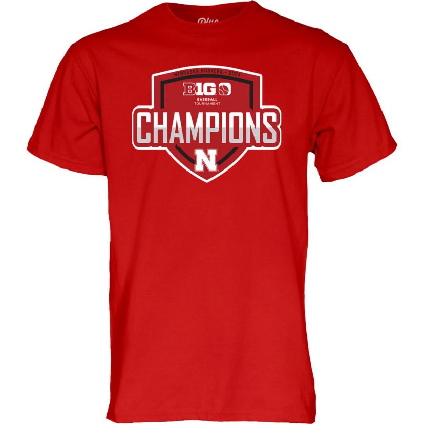 NCAA Nebraska Huskers 2024 Big 10 Baseball Conference Tournament s Locker Room T-Shirt