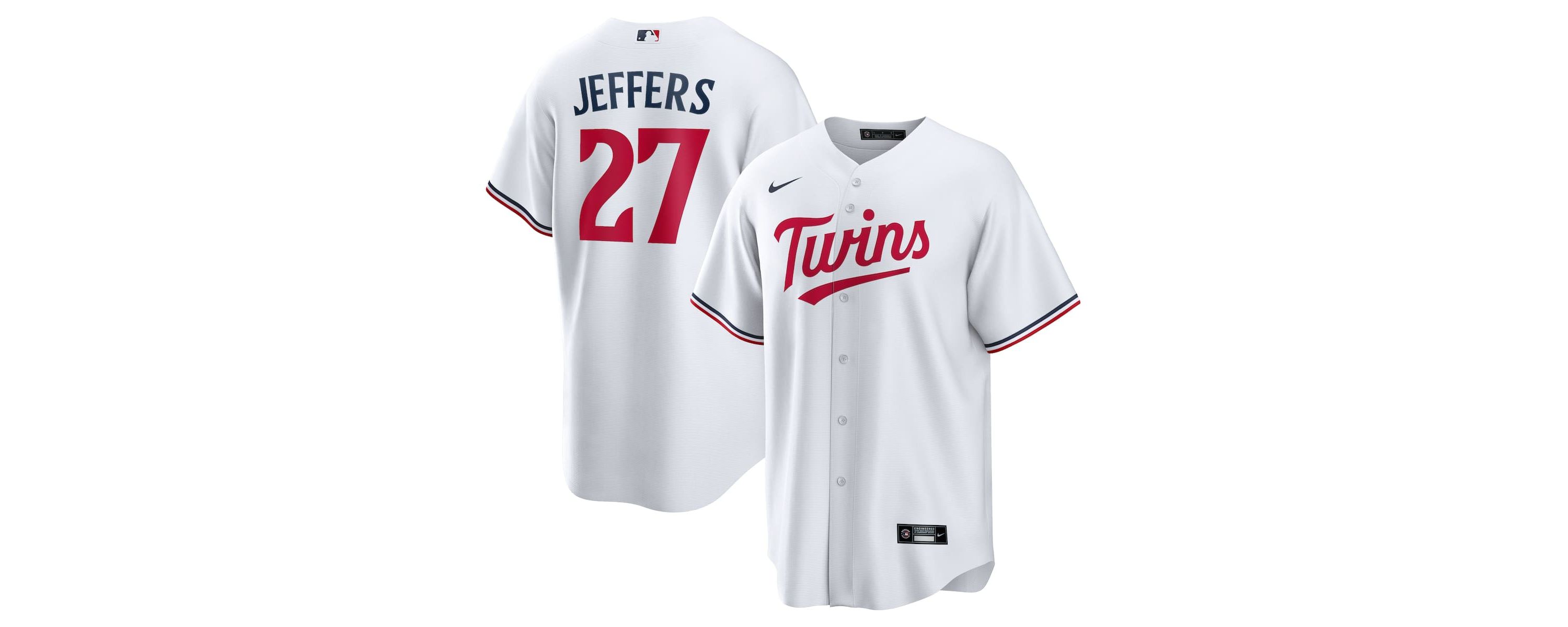 MLB Nike Ryan Jeffers Minnesota Twins Home Replica Player Jersey