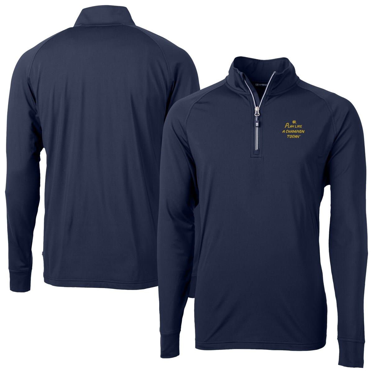 NCAA Notre Dame Fighting Irish Play Like A Today Adapt Eco Knit Stretch Recycled DryTec Quarter-Zip Top