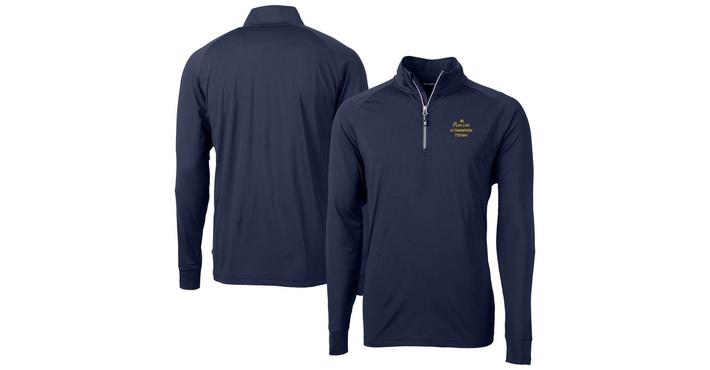 NCAA Notre Dame Fighting Irish Play Like A Today Adapt Eco Knit Stretch Recycled DryTec Quarter-Zip Top