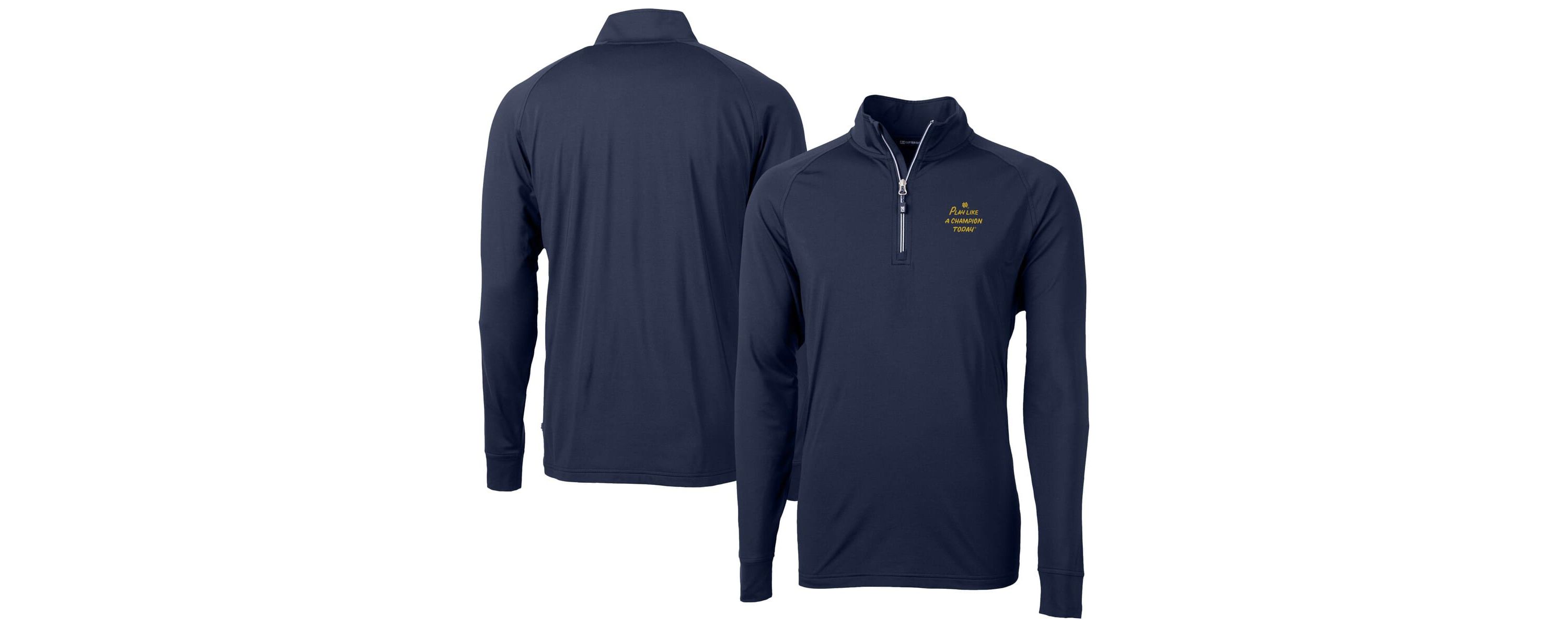 NCAA Notre Dame Fighting Irish Play Like A Today Adapt Eco Knit Stretch Recycled DryTec Quarter-Zip Top