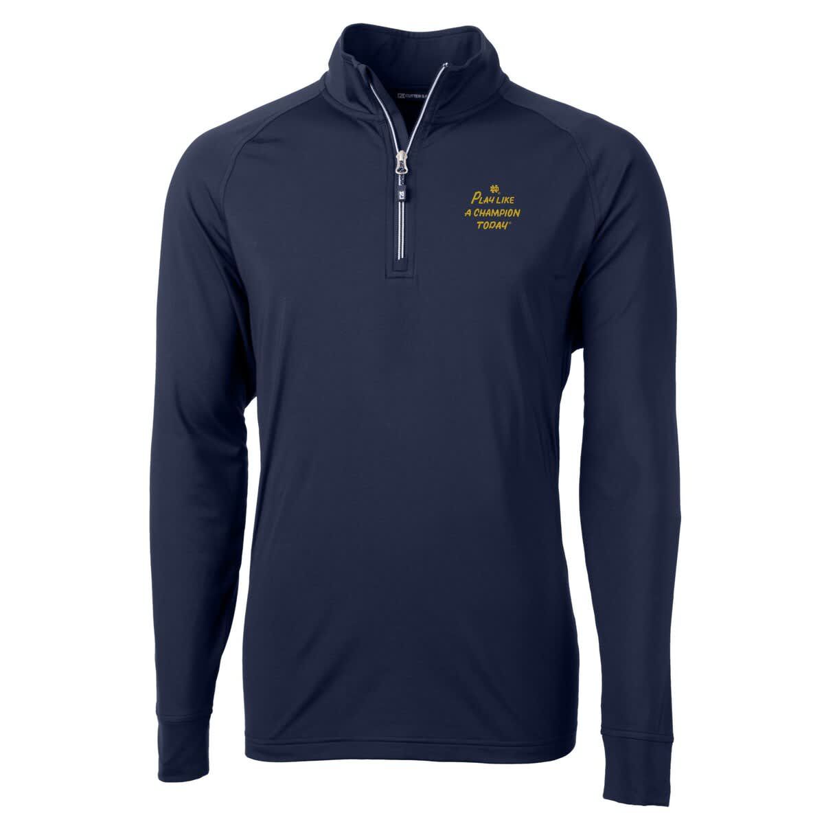 NCAA Notre Dame Fighting Irish Play Like A Today Adapt Eco Knit Stretch Recycled DryTec Quarter-Zip Top