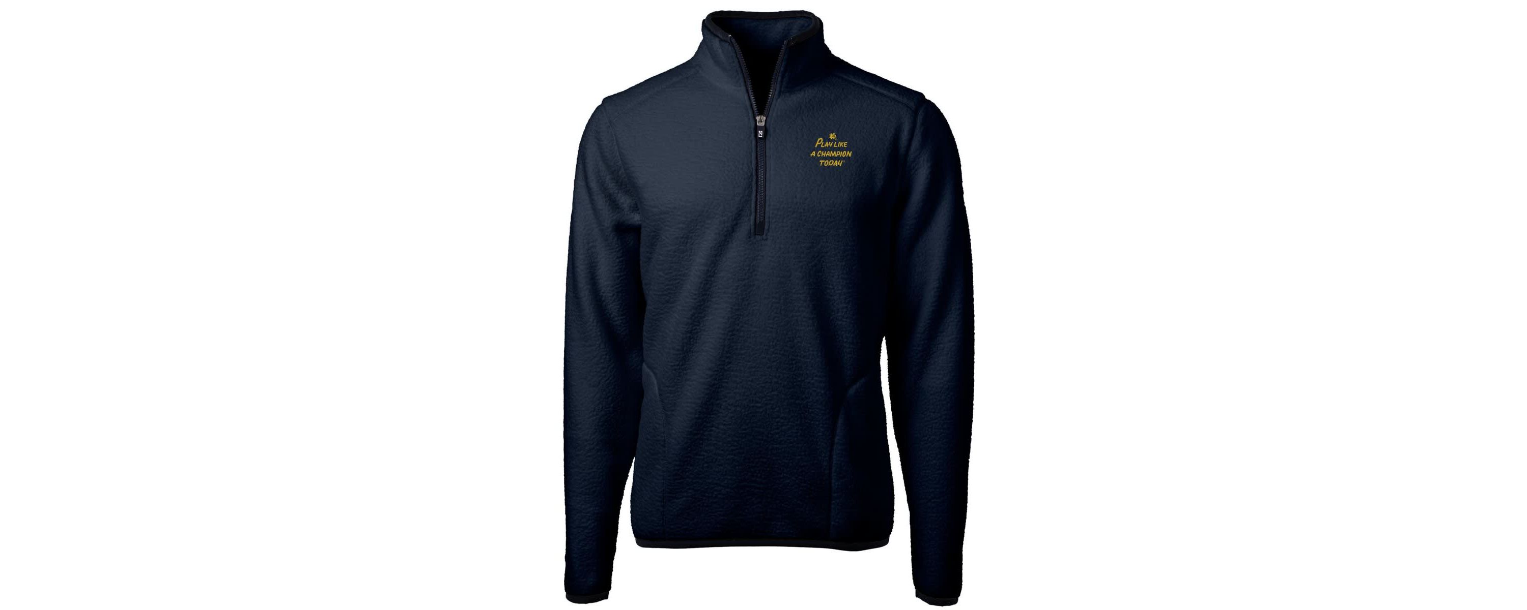 NCAA Notre Dame Fighting Irish Play Like A Today Cascade Eco Sherpa Fleece Quarter-Zip Sweatshirt