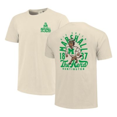 Image One Men's NCAA Marshall Thundering Herd Mascot Overlay T-Shirt, Small