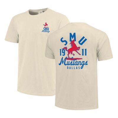 Image One Men's NCAA SMU Mustangs Mascot Overlay T-Shirt, 2XL