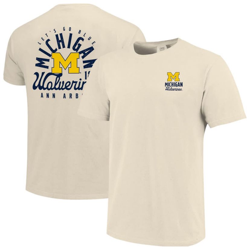 NCAA Michigan Wolverines Mascot Overlay T-Shirt