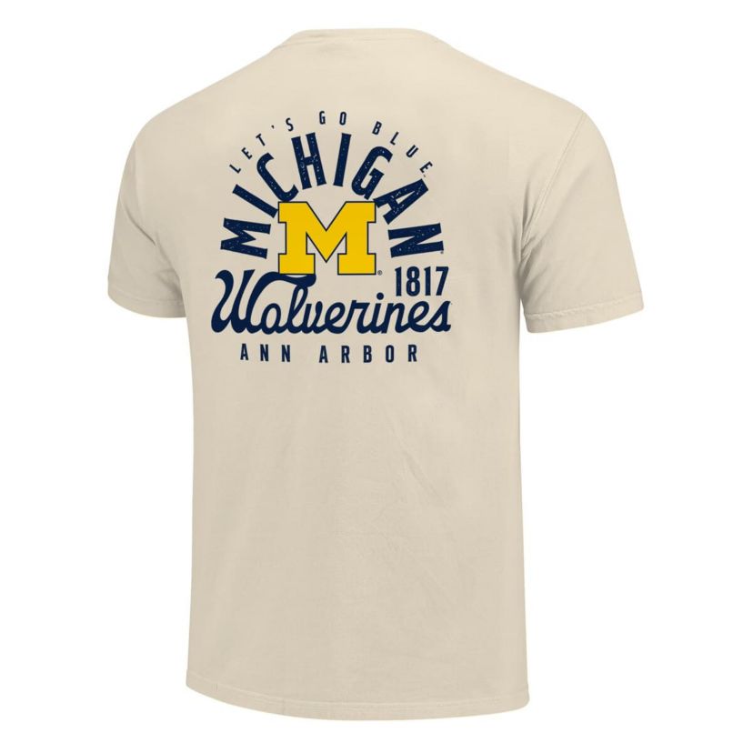 NCAA Michigan Wolverines Mascot Overlay T-Shirt