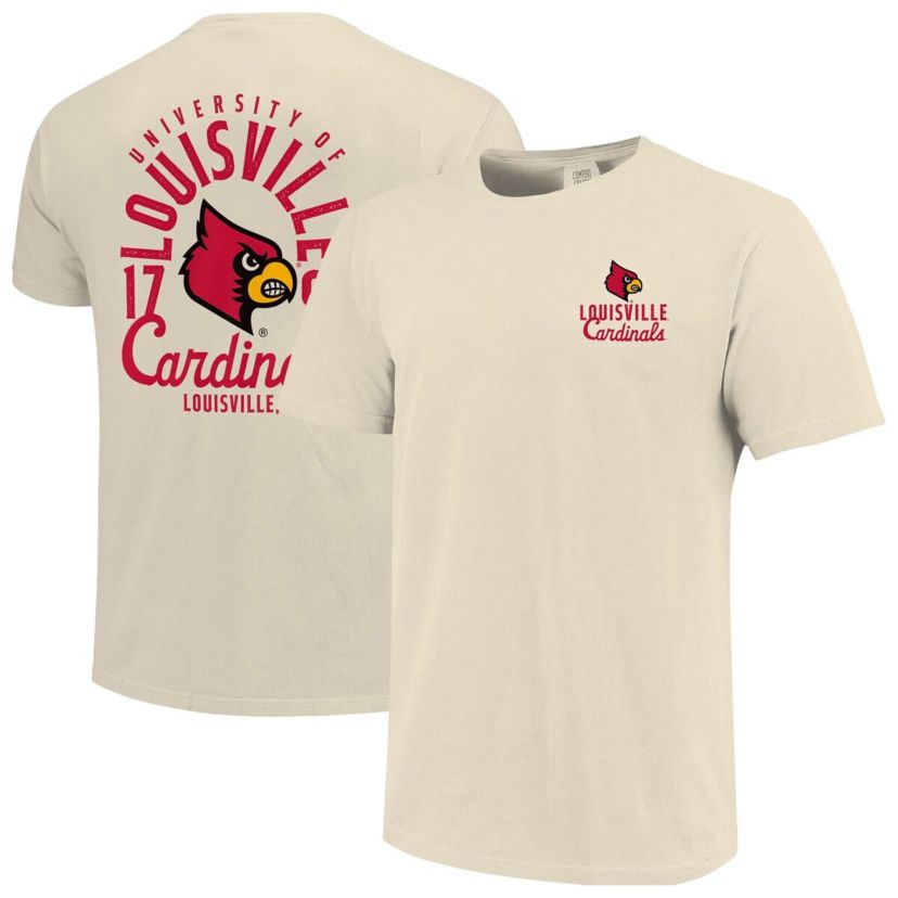 NCAA Louisville Cardinals Mascot Overlay T-Shirt