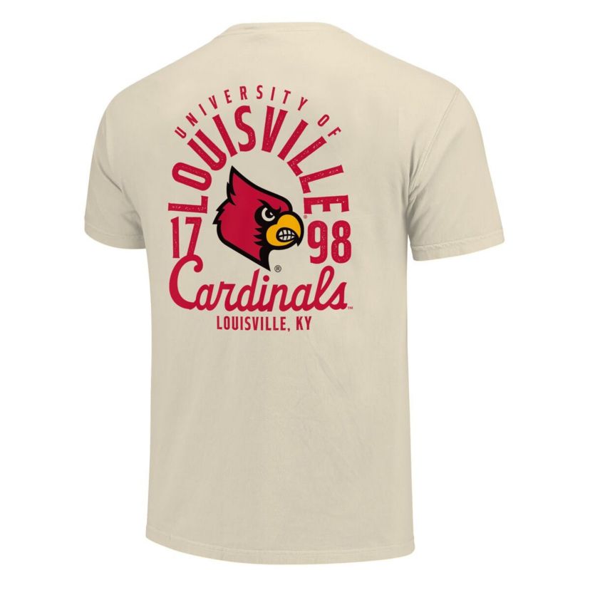 NCAA Louisville Cardinals Mascot Overlay T-Shirt