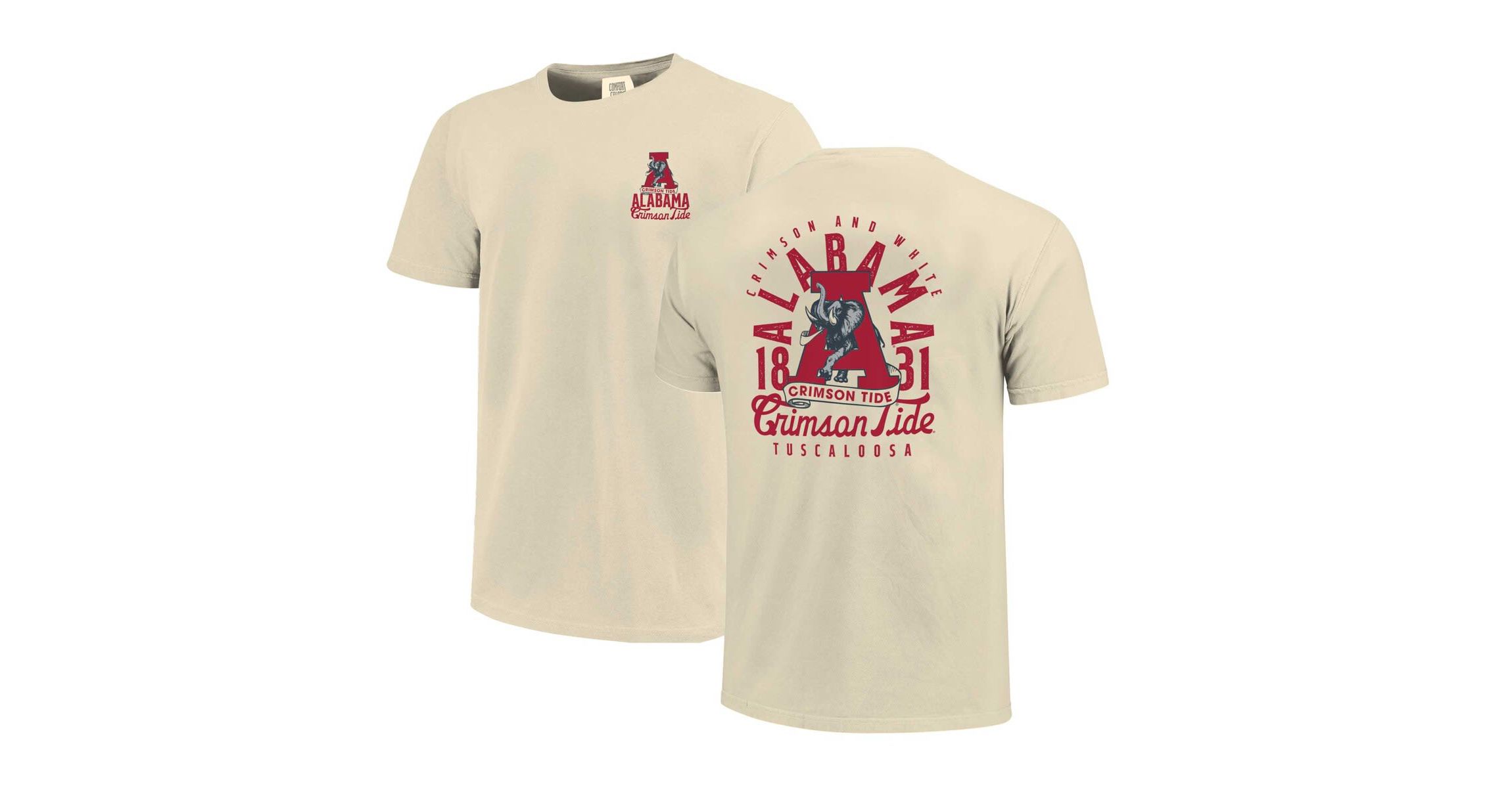 Alabama Crimson Tide NCAA Alabama Tide Mascot Overlay T-Shirt