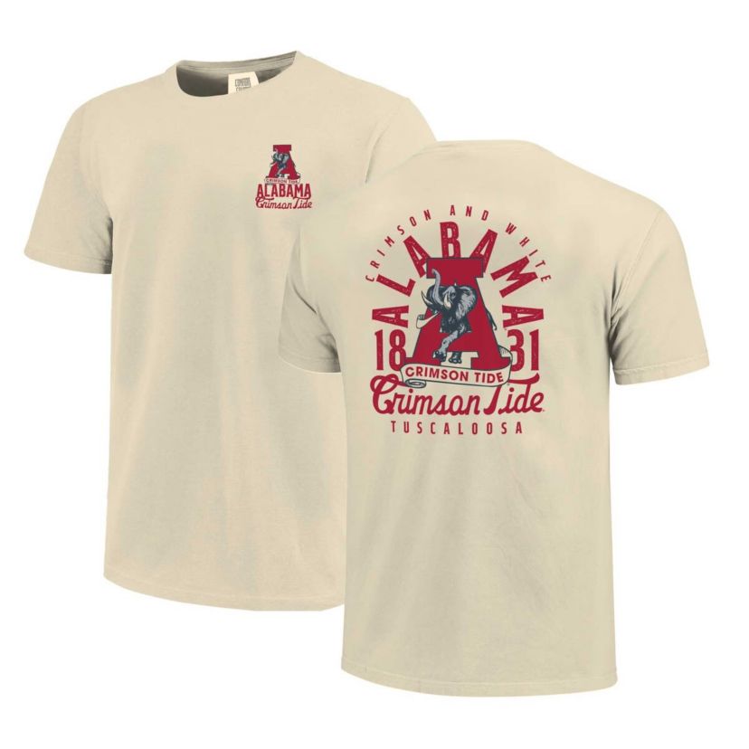 Alabama Crimson Tide NCAA Alabama Tide Mascot Overlay T-Shirt