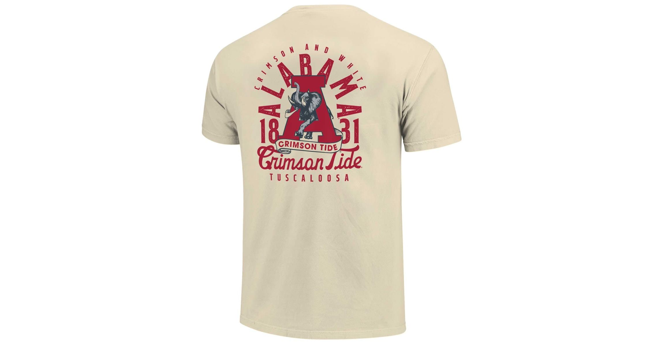 Alabama Crimson Tide NCAA Alabama Tide Mascot Overlay T-Shirt