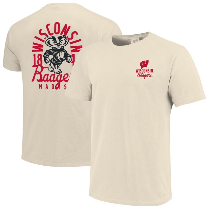 NCAA Wisconsin Badgers Mascot Overlay T-Shirt