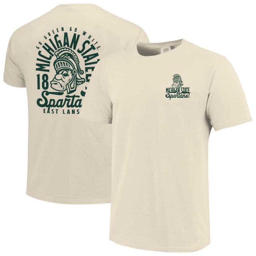 NCAA Michigan State Spartans Mascot Overlay T-Shirt