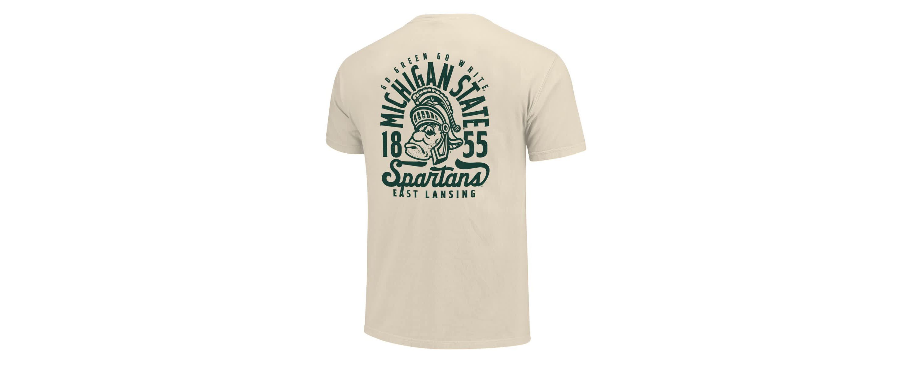 NCAA Michigan State Spartans Mascot Overlay T-Shirt