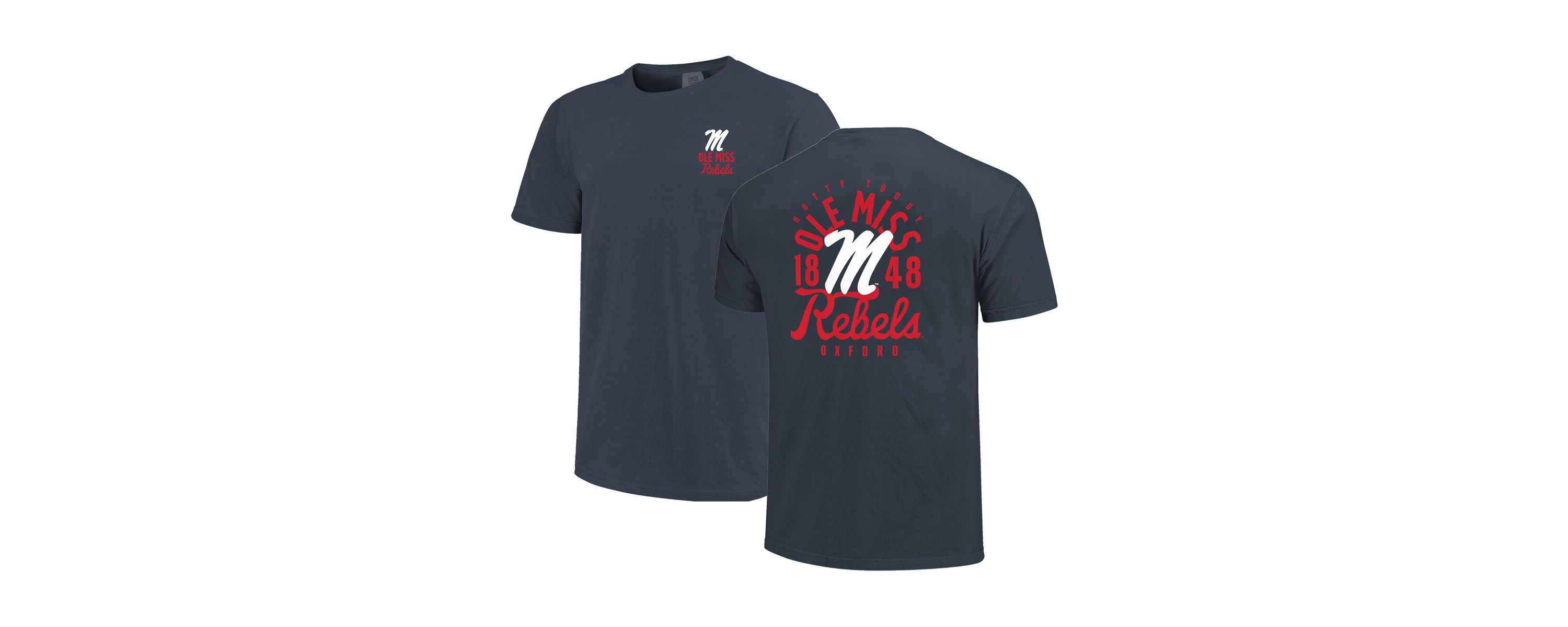 NCAA Ole Miss Rebels Mascot Overlay T-Shirt