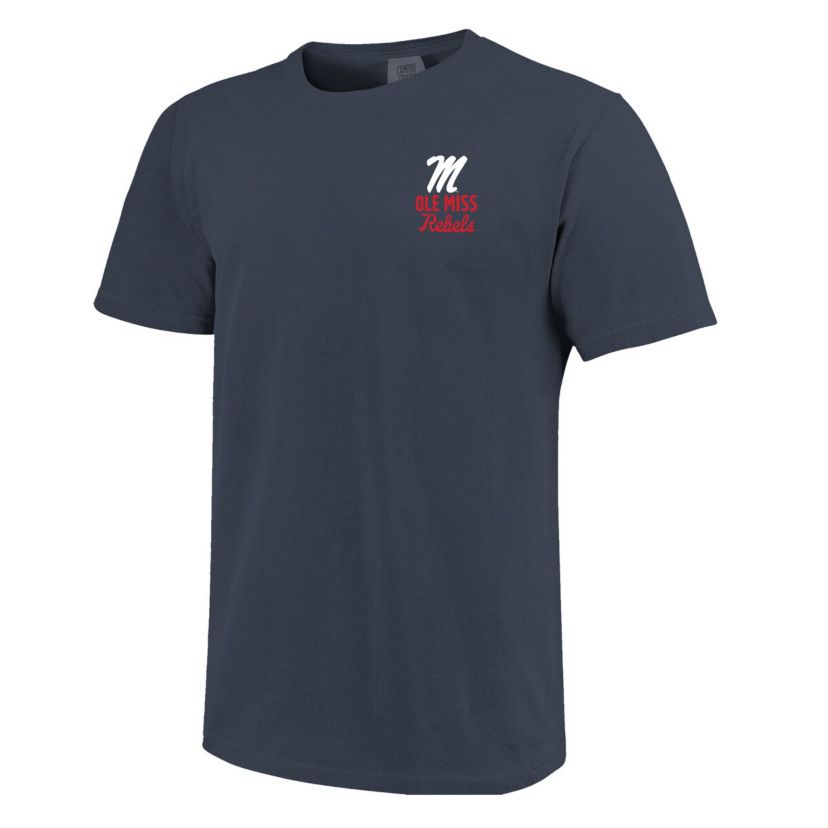 NCAA Ole Miss Rebels Mascot Overlay T-Shirt