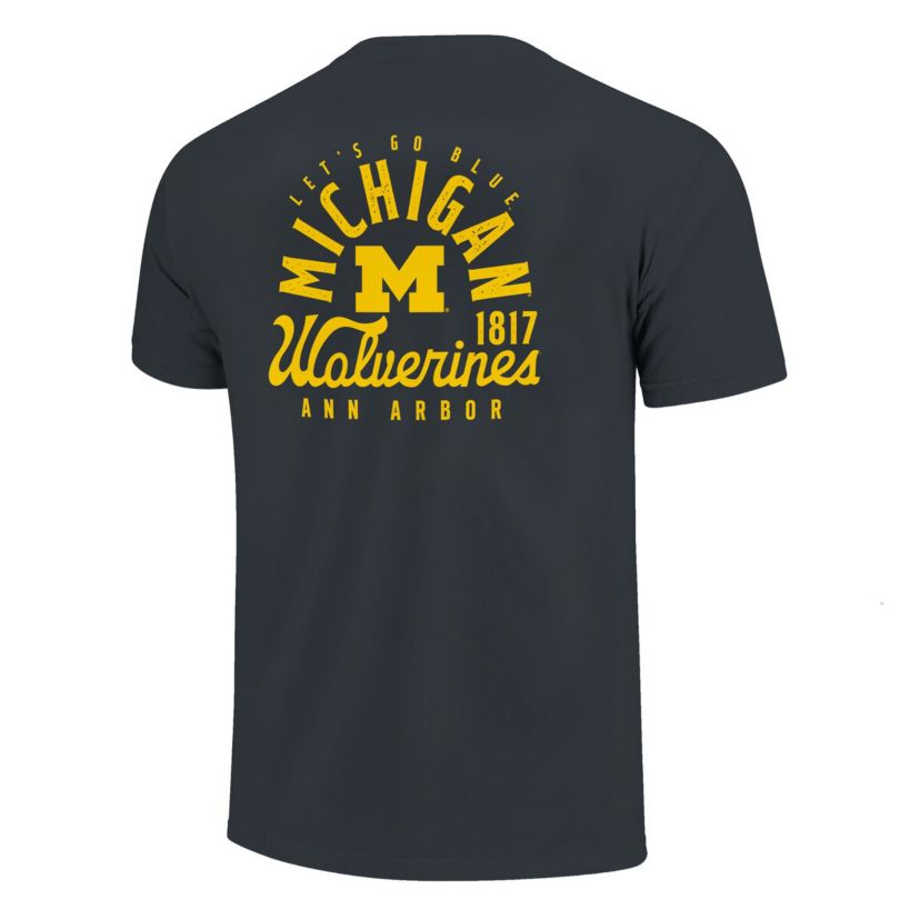 NCAA Michigan Wolverines Mascot Overlay T-Shirt