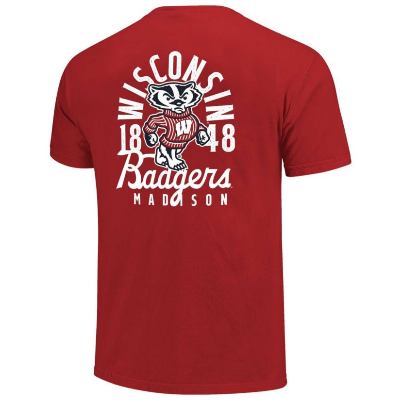 NCAA Wisconsin Badgers Mascot Overlay T-Shirt