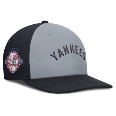 Men's MLB Nike Gray/Navy New York Yankees Pro Performance Snapback Hat, Gray, Medium