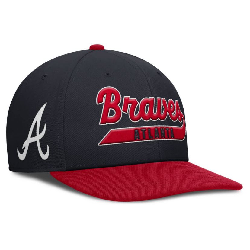 MLB Nike Navy/Red Atlanta Braves Pro Performance Snapback Hat