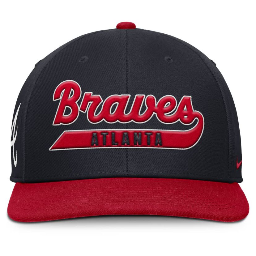 MLB Nike Navy/Red Atlanta Braves Pro Performance Snapback Hat