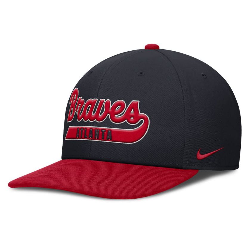MLB Nike Navy/Red Atlanta Braves Pro Performance Snapback Hat