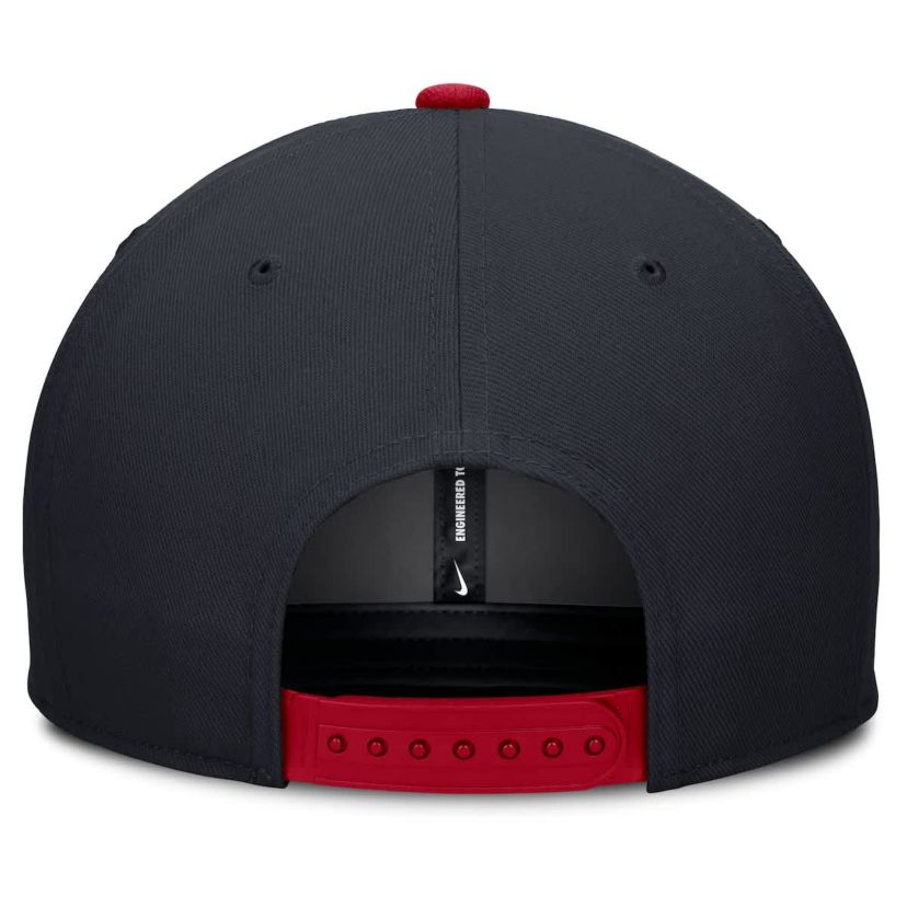 MLB Nike Navy/Red Atlanta Braves Pro Performance Snapback Hat