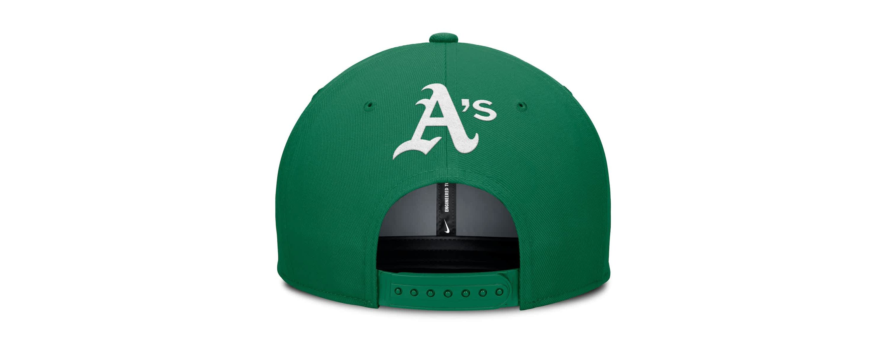 Oakland Athletics MLB Nike Gray/Green Athletics Pro Performance Snapback Hat