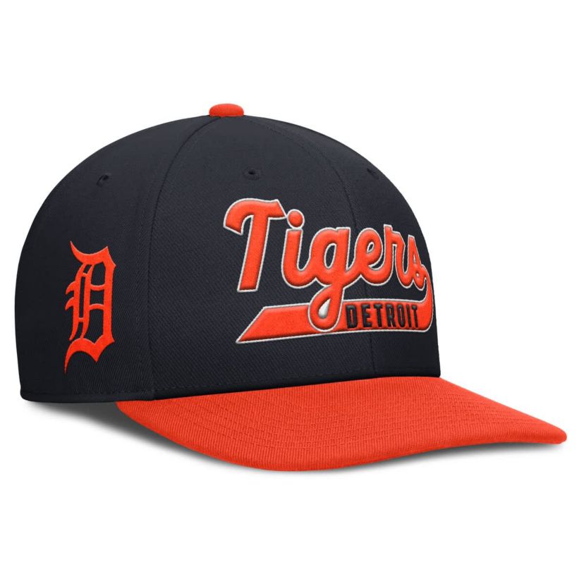 MLB Nike Navy/Orange Detroit Tigers Pro Performance Snapback Hat