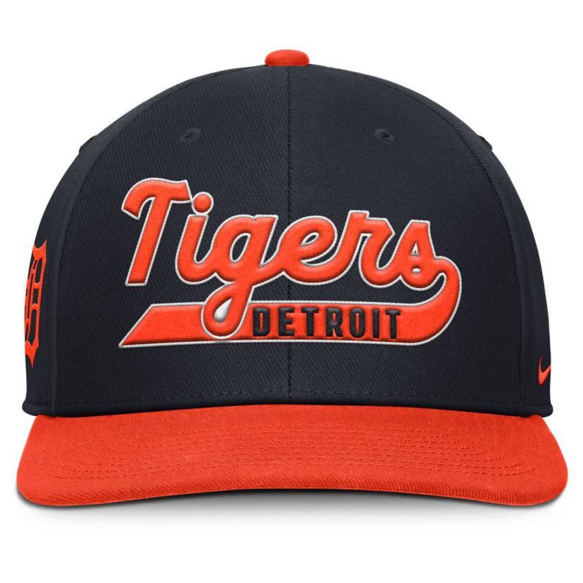 MLB Nike Navy/Orange Detroit Tigers Pro Performance Snapback Hat
