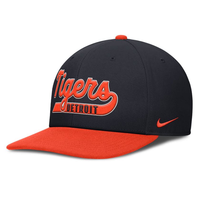 MLB Nike Navy/Orange Detroit Tigers Pro Performance Snapback Hat