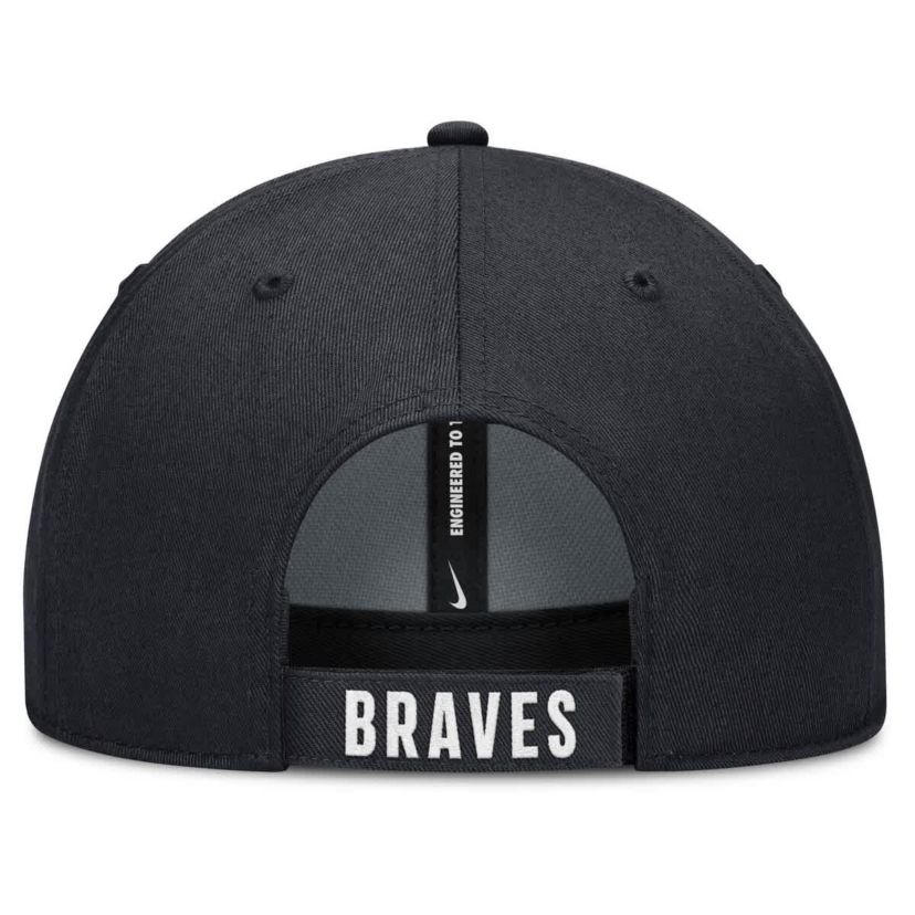 MLB Nike White/Navy Atlanta Braves Club Performance Adjustable Hat