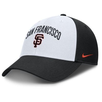 Men's MLB Nike White/Black San Francisco Giants Club Performance Adjustable Hat, White, Medium
