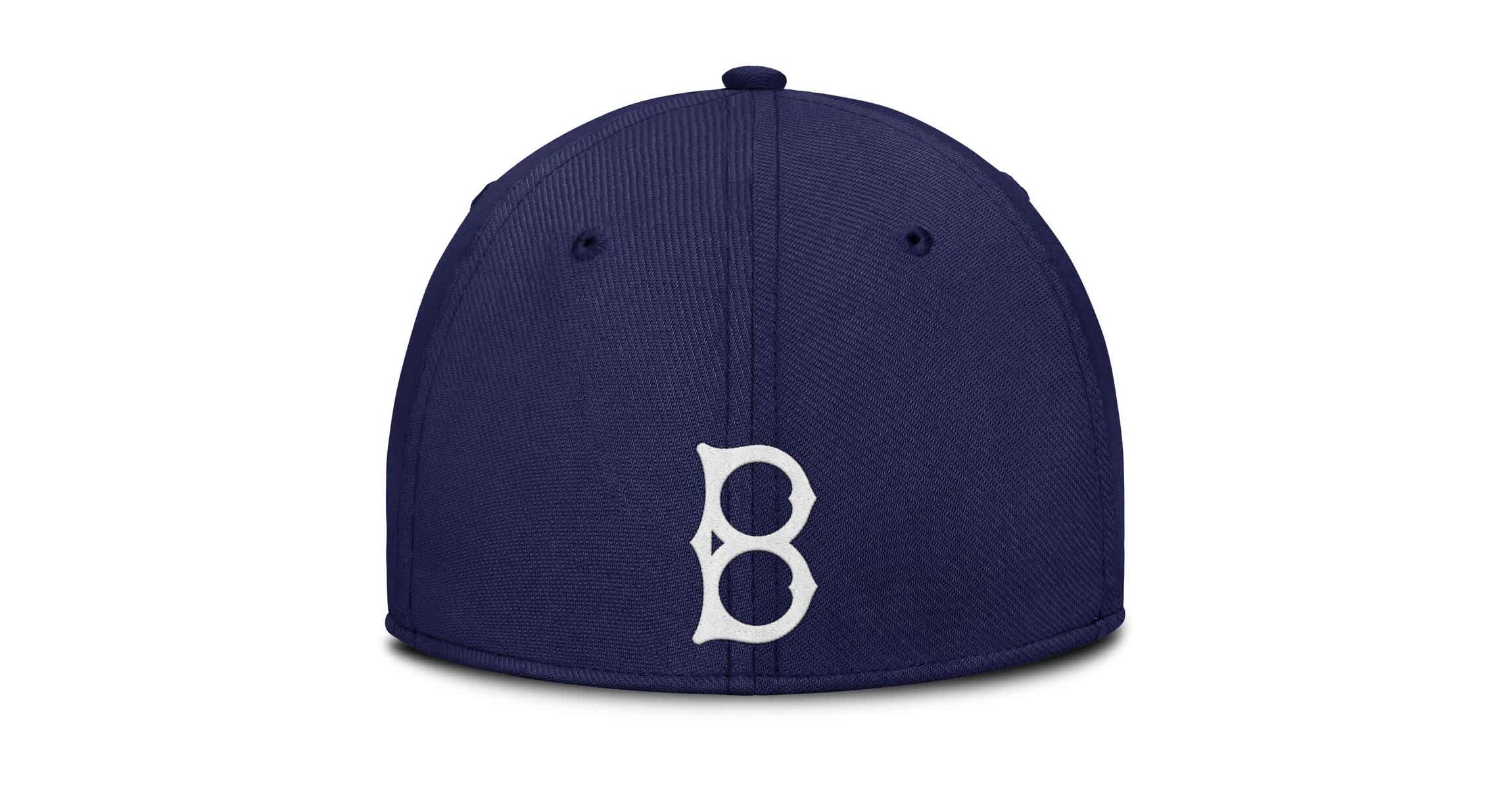 Cooperstown Teams Nike Gray/Navy Brooklyn Dodgers Rise Swoosh Performance Flex Hat