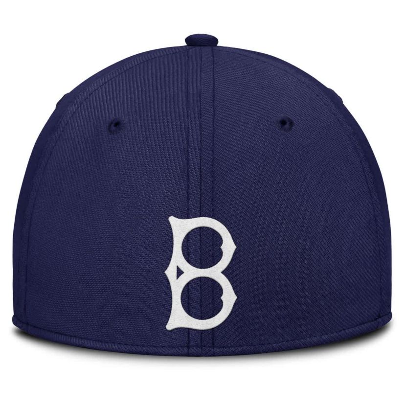 Cooperstown Teams Nike Navy/Gray Brooklyn Dodgers Rise Swoosh Performance Flex Hat
