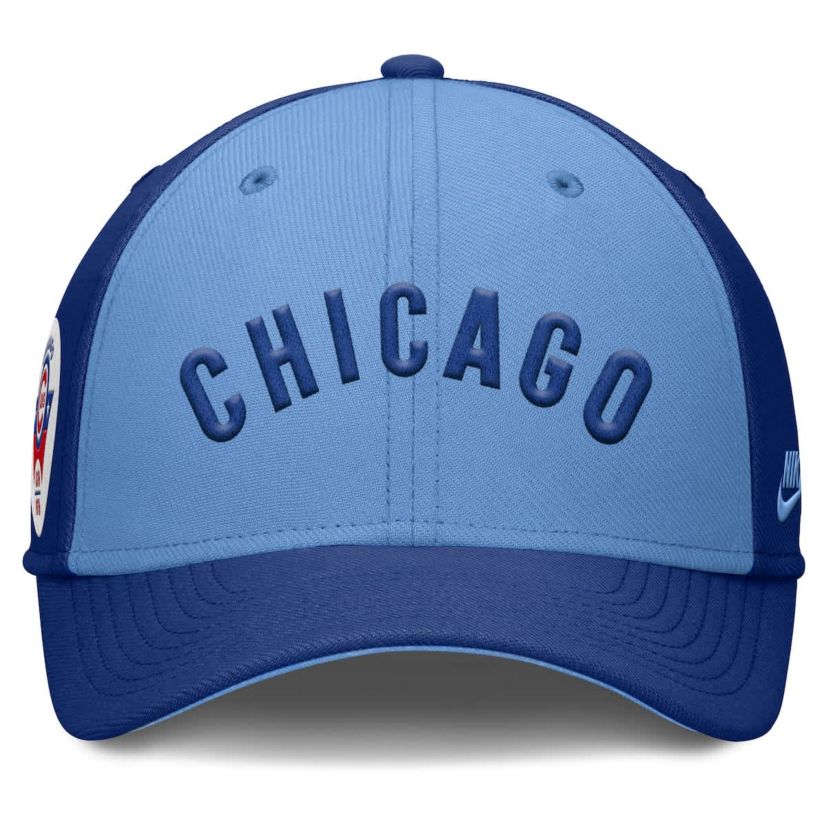 MLB Nike Royal/Light Chicago Cubs Rise Swoosh Performance Flex Hat