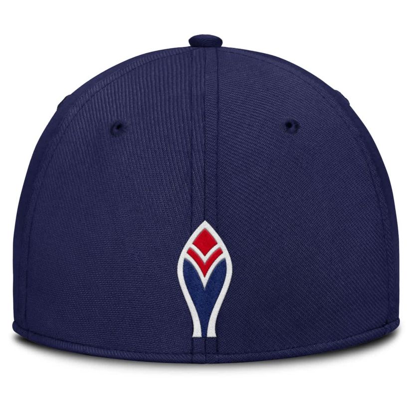 MLB Nike Navy/Red Atlanta Braves Rise Swoosh Performance Flex Hat