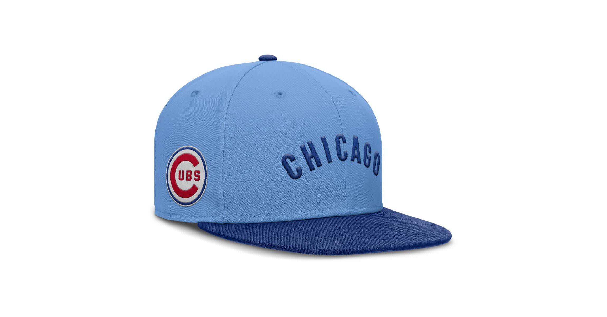 MLB Nike Light Chicago Cubs True Performance Fitted Hat