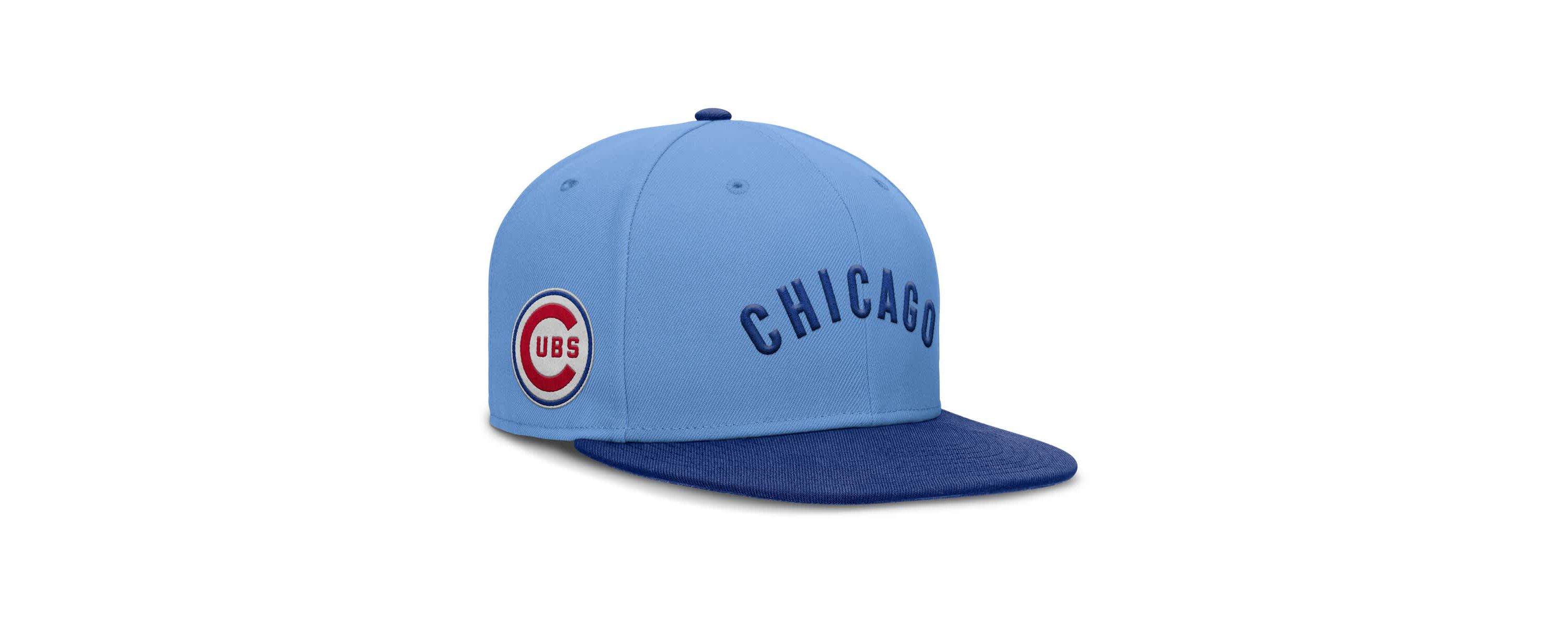 MLB Nike Light Chicago Cubs True Performance Fitted Hat