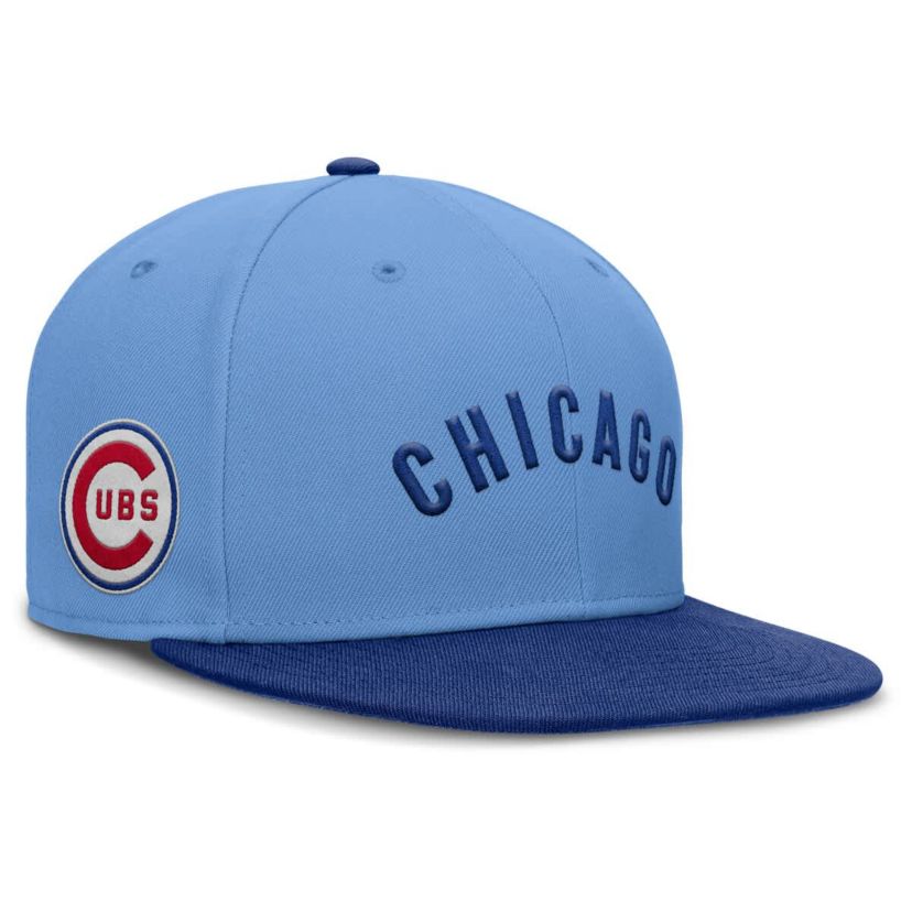 MLB Nike Light Chicago Cubs True Performance Fitted Hat