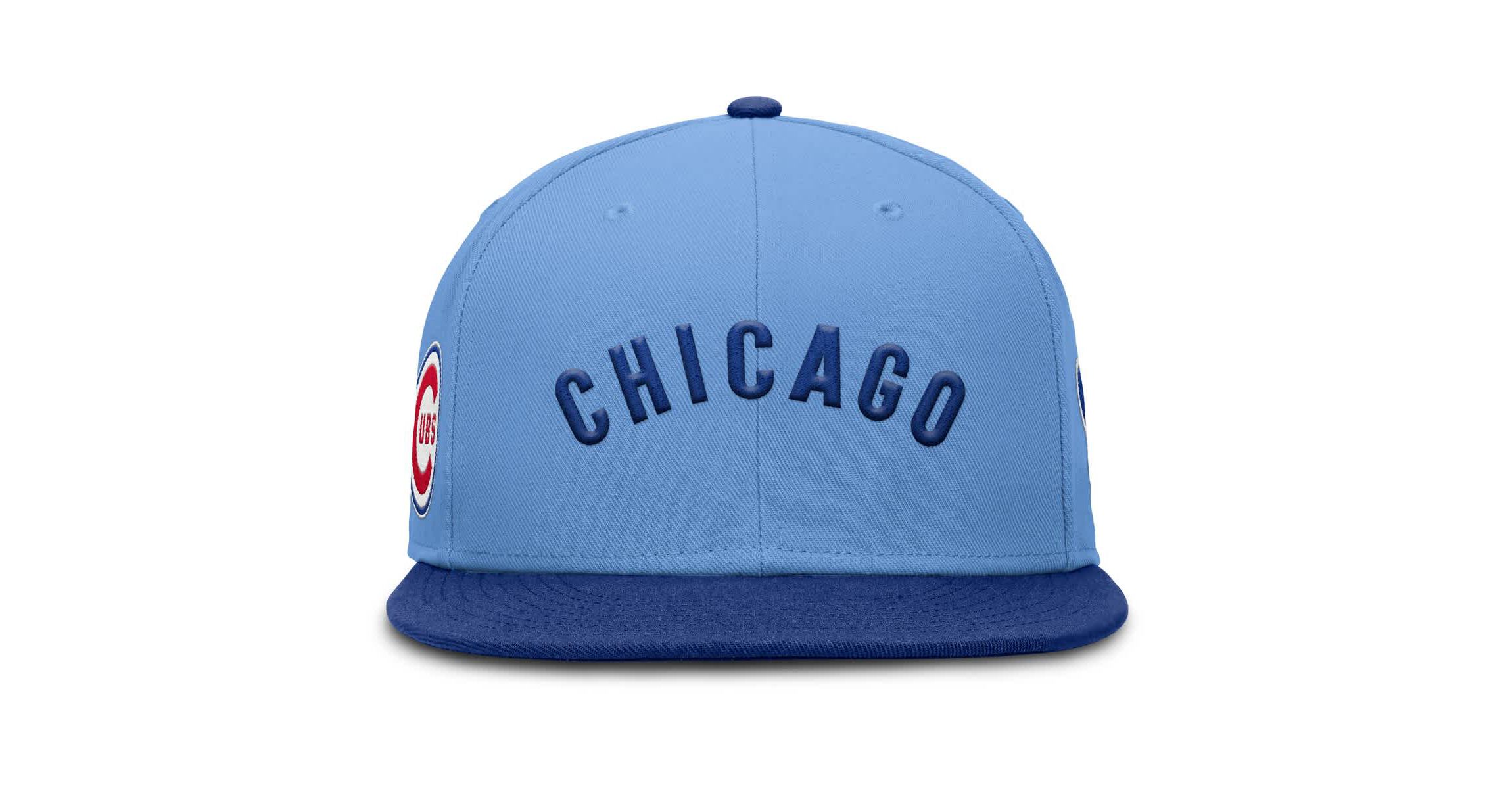 MLB Nike Light Chicago Cubs True Performance Fitted Hat