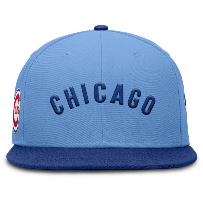 MLB Nike Light Chicago Cubs True Performance Fitted Hat