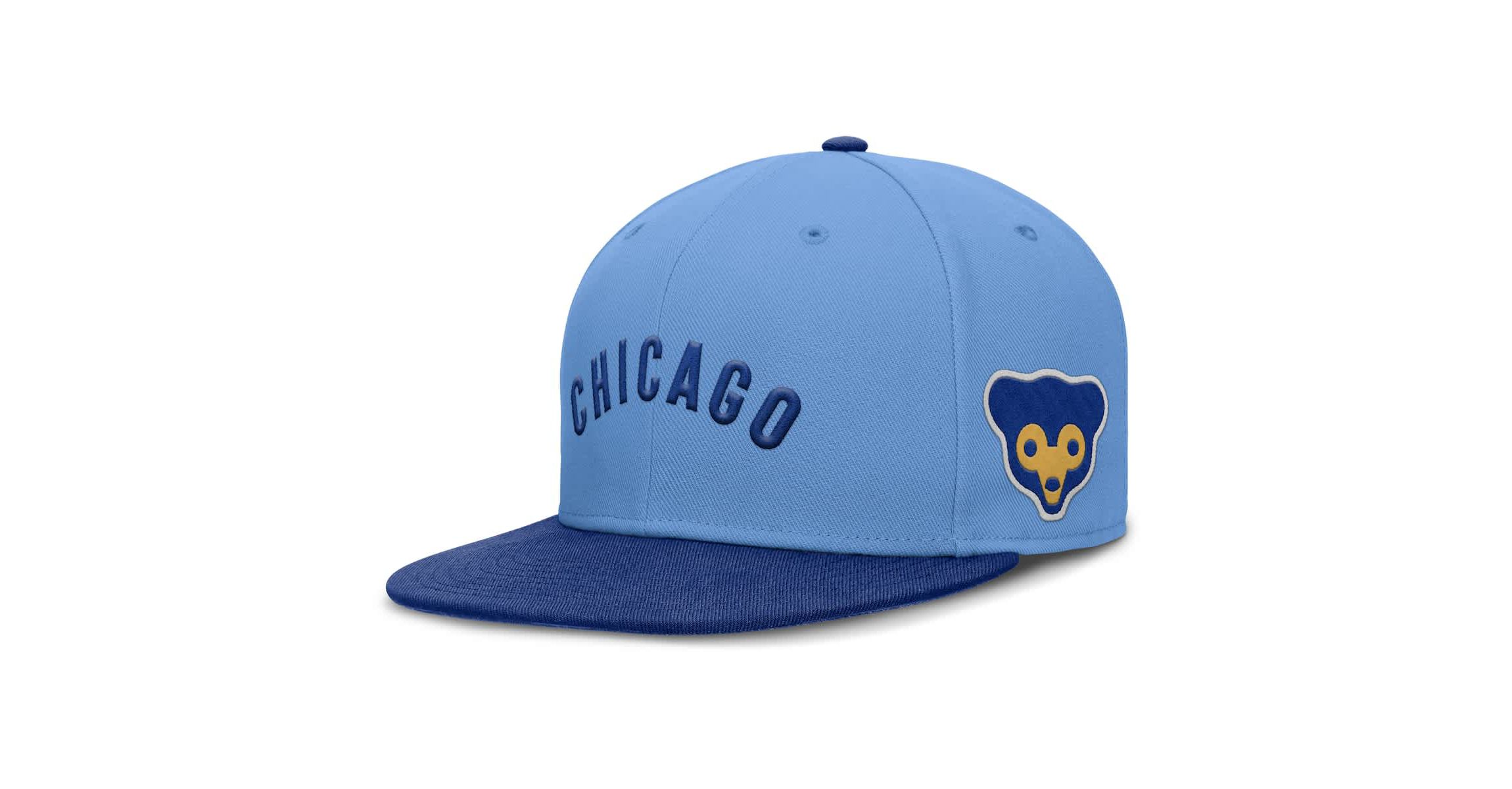 MLB Nike Light Chicago Cubs True Performance Fitted Hat