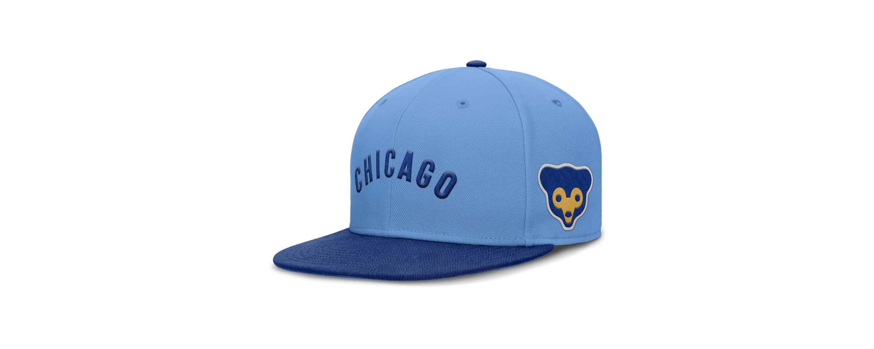 MLB Nike Light Chicago Cubs True Performance Fitted Hat