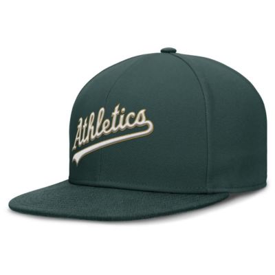 Men's Oakland Athletics MLB Nike Athletics True Performance Fitted Hat, Green, 7 5/8