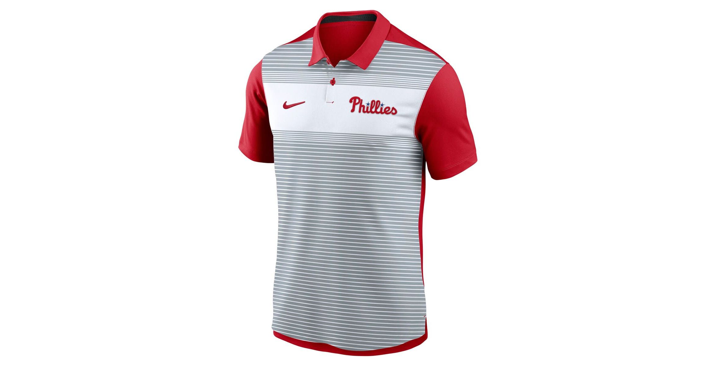 MLB Nike Philadelphia Phillies Vapor Striped Dri-FIT Polo