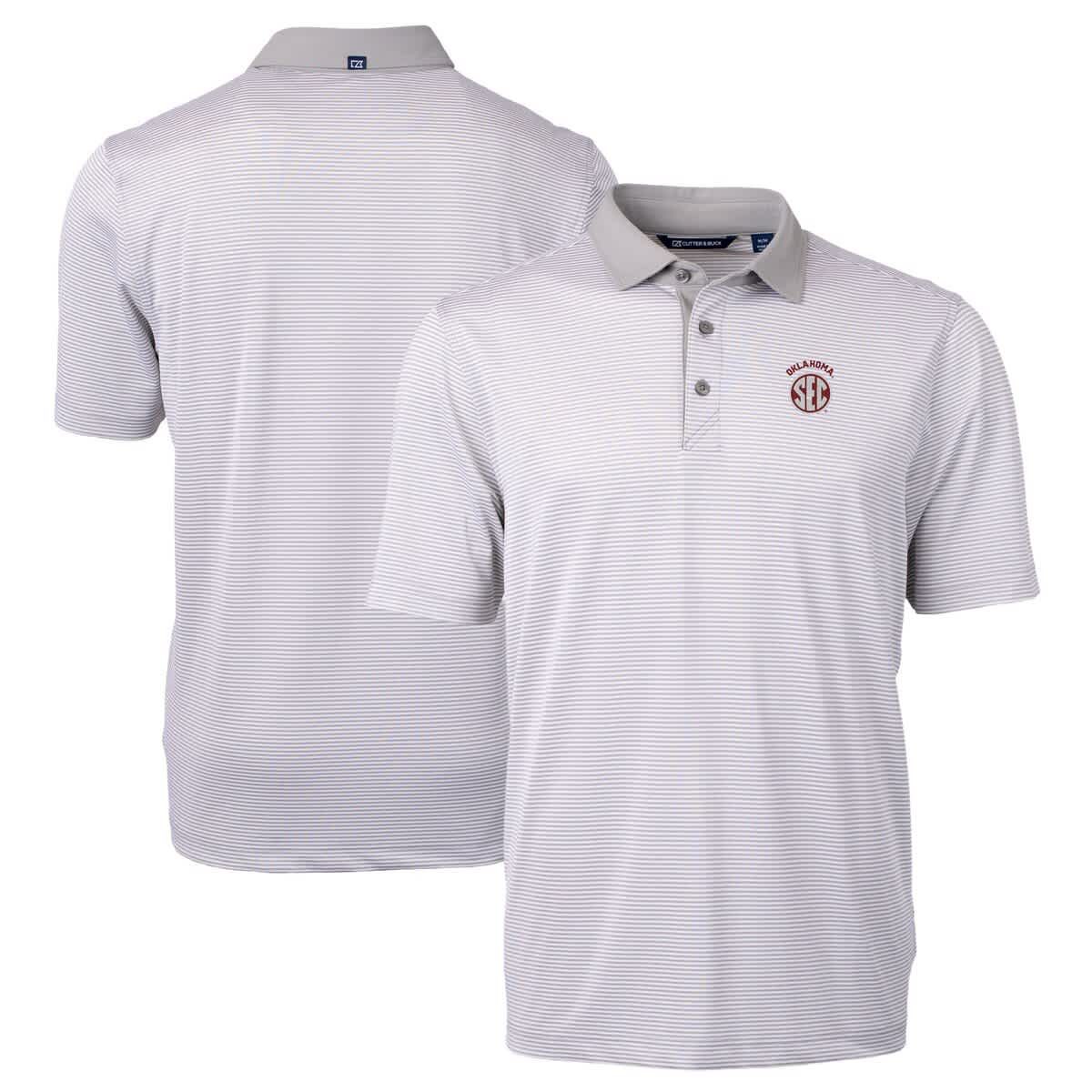 NCAA Oklahoma Sooners SEC Virtue Eco Pique Micro Stripe Recycled Polo